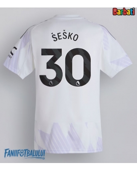 Manchester United Benjamin Sesko #30 Tricou Fotbal Replică 2025-26 Barbati Deplasare